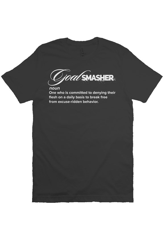 Goal Smasher - Definition Tshirt - Black