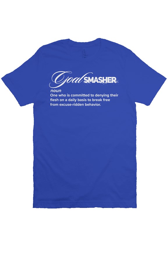 Goal Smasher - Definition Tshirt - Blue