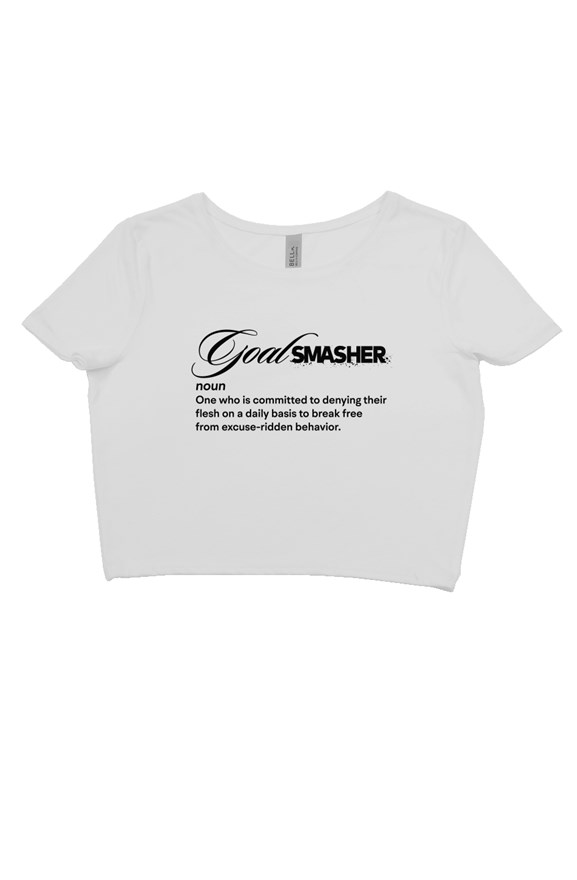 Goal Smasher Definition - Crop Tshirt